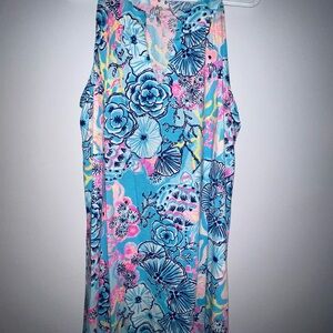 Lilly Pulitzer Ross shift dress in Bali Blue size XL